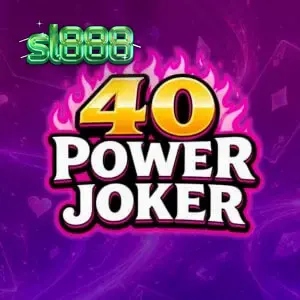 Tampilan visual slot 40 Power Joker dengan simbol klasik dan latar belakang galaksi